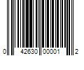 Barcode Image for UPC code 042630000012