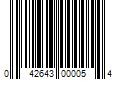 Barcode Image for UPC code 042643000054