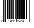 Barcode Image for UPC code 042664000057