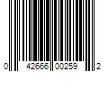 Barcode Image for UPC code 042666002592