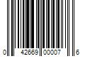 Barcode Image for UPC code 042669000076