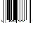 Barcode Image for UPC code 042698000061