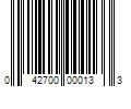 Barcode Image for UPC code 042700000133