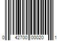 Barcode Image for UPC code 042700000201