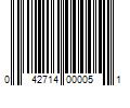 Barcode Image for UPC code 042714000051