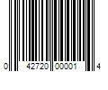 Barcode Image for UPC code 042720000014