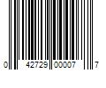 Barcode Image for UPC code 042729000077