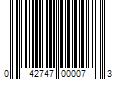 Barcode Image for UPC code 042747000073