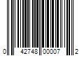 Barcode Image for UPC code 042748000072