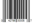 Barcode Image for UPC code 042756000057