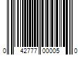 Barcode Image for UPC code 042777000050