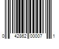 Barcode Image for UPC code 042862000071