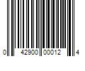 Barcode Image for UPC code 042900000124