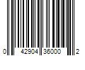 Barcode Image for UPC code 042904360002