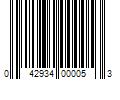 Barcode Image for UPC code 042934000053