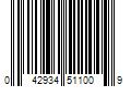 Barcode Image for UPC code 042934511009