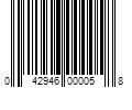 Barcode Image for UPC code 042946000058