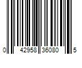 Barcode Image for UPC code 042958360805