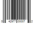 Barcode Image for UPC code 042977000072