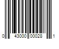 Barcode Image for UPC code 043000000281