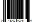 Barcode Image for UPC code 043000000410