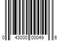 Barcode Image for UPC code 043000000496