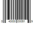 Barcode Image for UPC code 043000000519