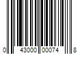 Barcode Image for UPC code 043000000748