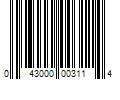 Barcode Image for UPC code 043000003114