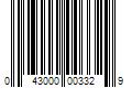 Barcode Image for UPC code 043000003329