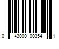 Barcode Image for UPC code 043000003541