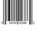 Barcode Image for UPC code 043000003862