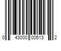 Barcode Image for UPC code 043000005132