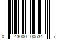 Barcode Image for UPC code 043000005347