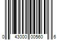 Barcode Image for UPC code 043000005606