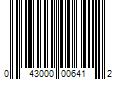 Barcode Image for UPC code 043000006412