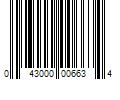 Barcode Image for UPC code 043000006634