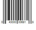 Barcode Image for UPC code 043000006818