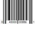 Barcode Image for UPC code 043000009581