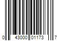 Barcode Image for UPC code 043000011737