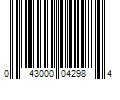 Barcode Image for UPC code 043000042984