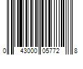 Barcode Image for UPC code 043000057728