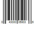 Barcode Image for UPC code 043000059036