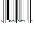 Barcode Image for UPC code 043000063712