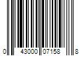 Barcode Image for UPC code 043000071588