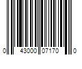 Barcode Image for UPC code 043000071700