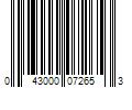 Barcode Image for UPC code 043000072653