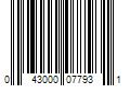 Barcode Image for UPC code 043000077931