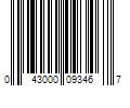 Barcode Image for UPC code 043000093467