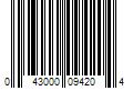 Barcode Image for UPC code 043000094204